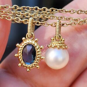 14Kt Judith Ripka Charm Necklace 16' Inch